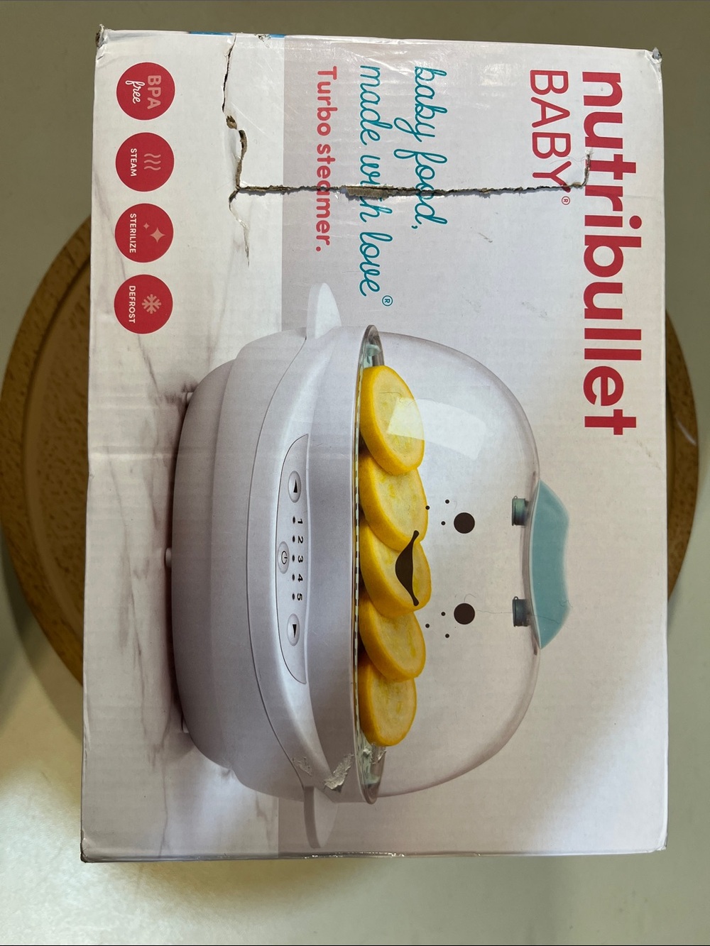 Nutribullet Baby Turbo Steamer - White with Teal Accent